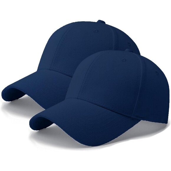 2 Packs Blue+blue Baseball Cap Golf Dad Hat For Men And Women main image 5